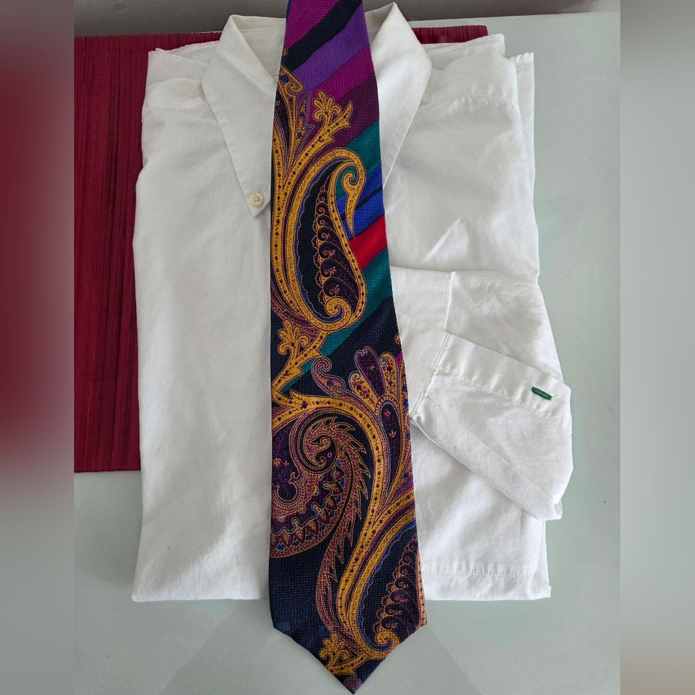 V2 by Versace Baroque Silk Tie Vintage